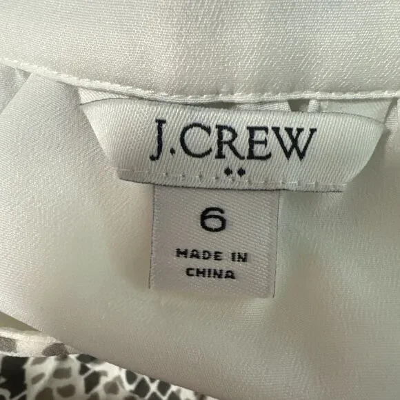 J. Crew Snake Print Pleated Midi Skirt Sz 6 Animal Print Career - Picture 5 of 8